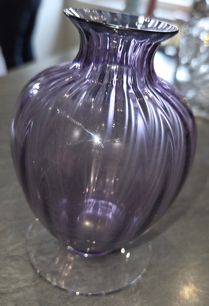 Baccarat Crystal Vase, Amphora Model, From The 1970s