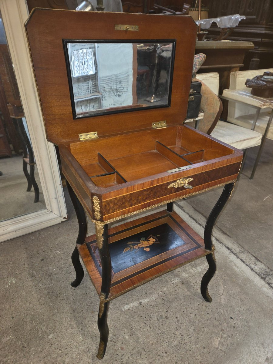 Travailleuse Napoléon III  en marqueterie -photo-4