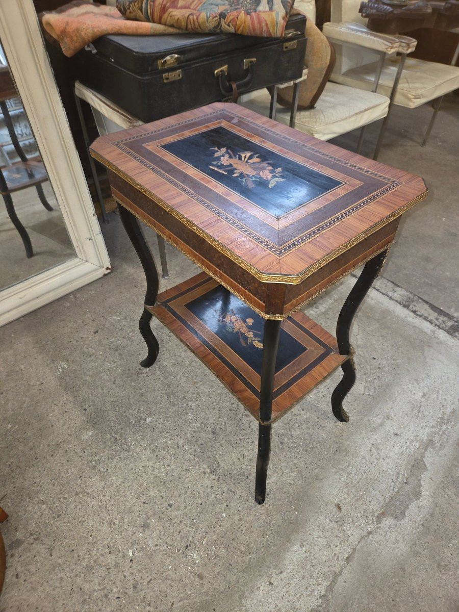 Travailleuse Napoléon III  en marqueterie -photo-5