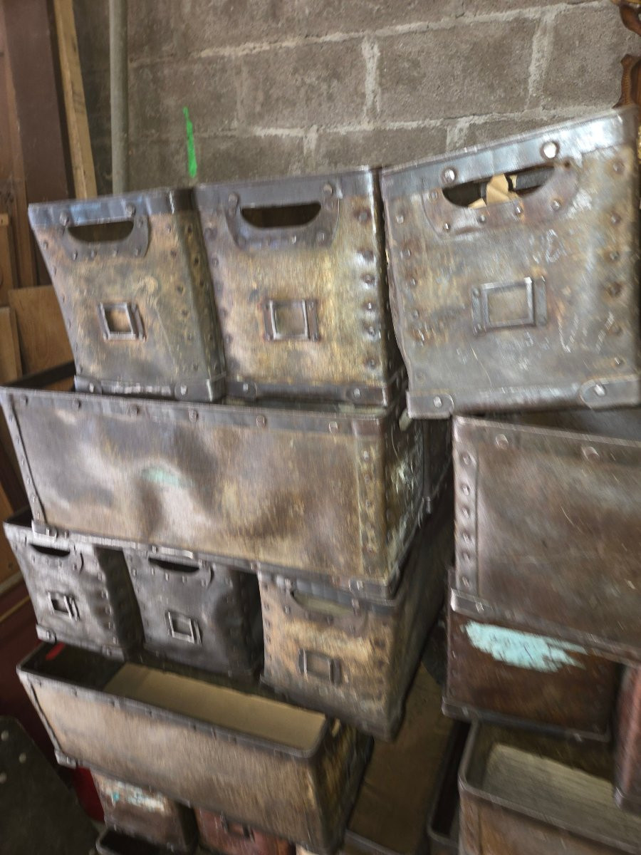 Lot Of 40 Spinning Crates From The 1950s-photo-3