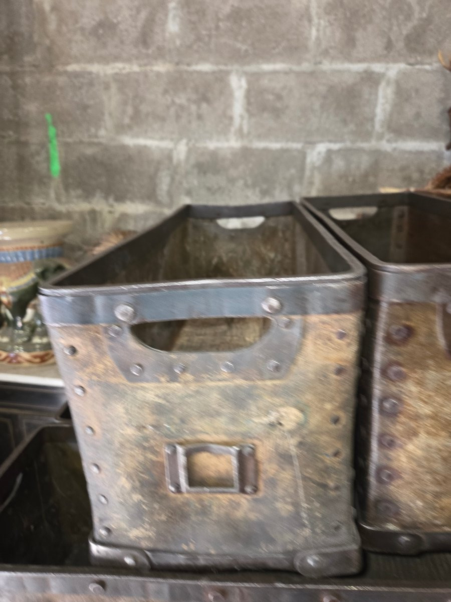 Lot Of 40 Spinning Crates From The 1950s-photo-4