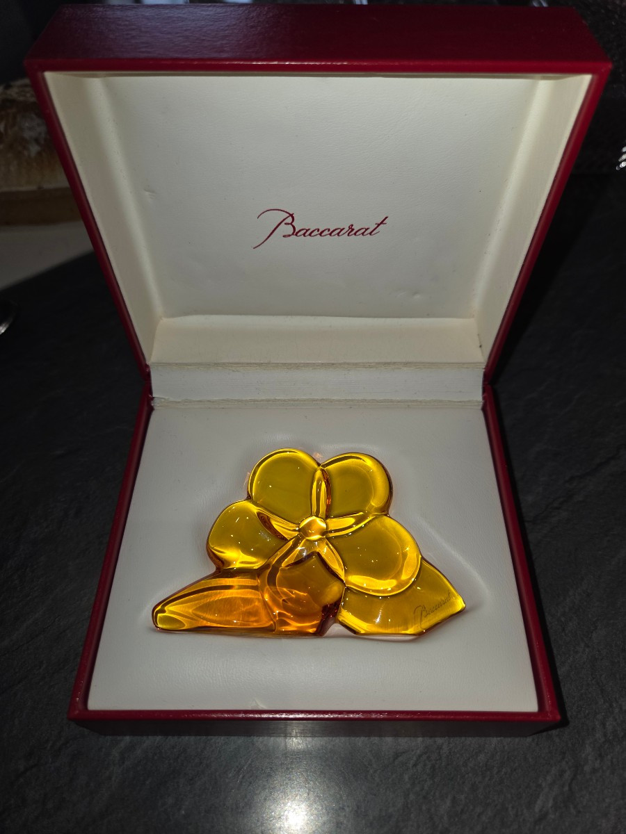 Trèfle en cristal de Baccarat 