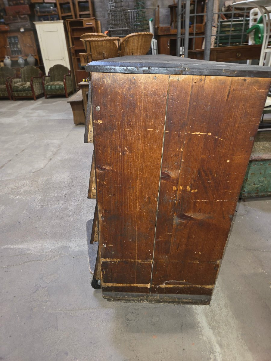 Meuble de quincaillerie a 40 tiroirs du debut 20eme -photo-1