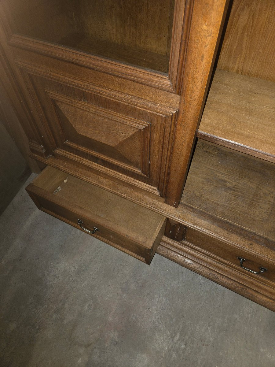 1920s Oak Bookcase In The Louis XIII Style -photo-7