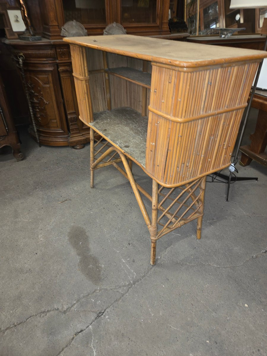 Bar en rotin Des années 60-photo-2