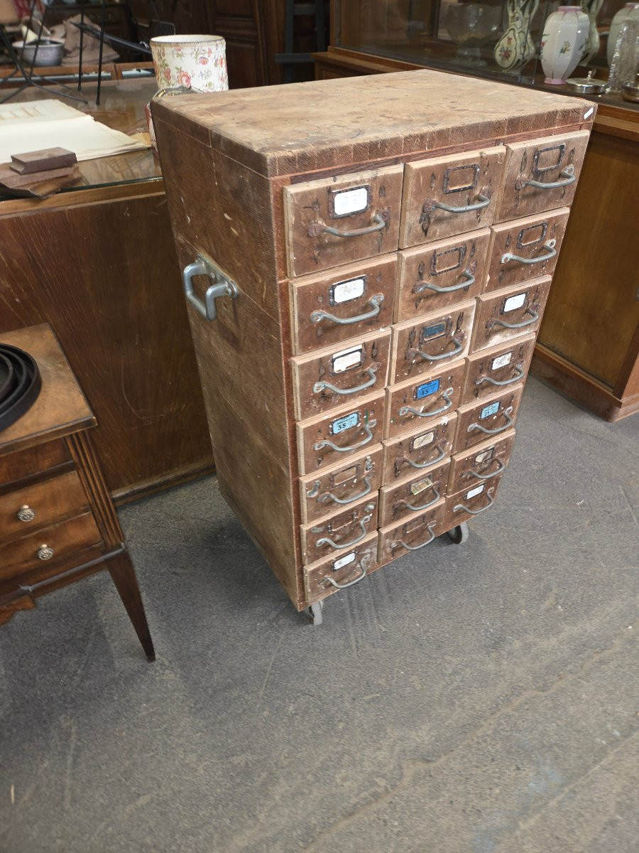 Meubles a tiroirs d'atelier des années 70-photo-2