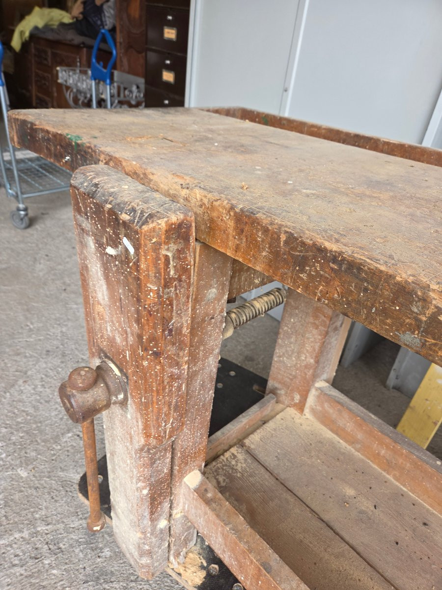 Former Workbench From An Early 20th-century Carpentry Workshop -photo-4