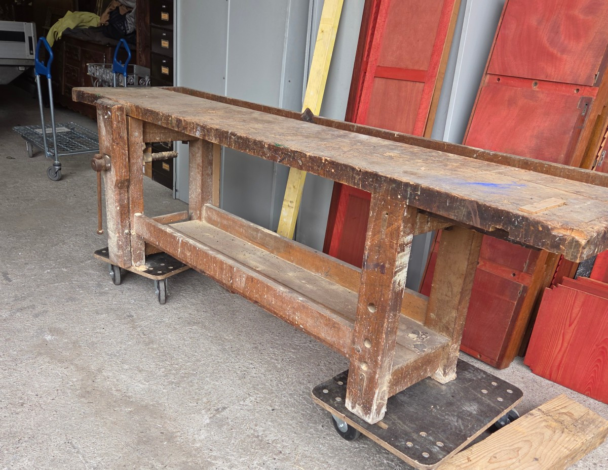 Former Workbench From An Early 20th-century Carpentry Workshop 