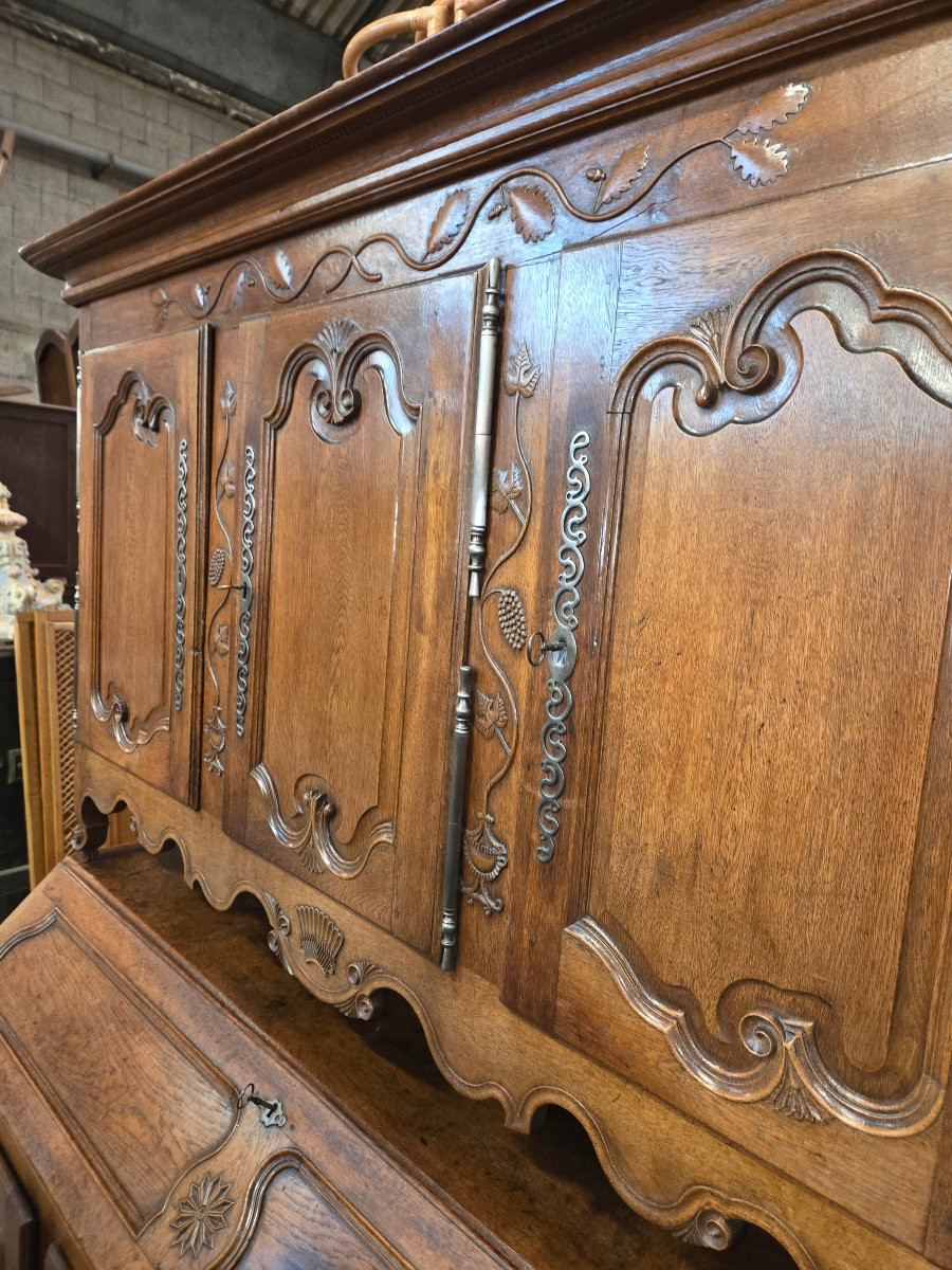 Buffet scriban lorrain debut 19ème en chêne -photo-5