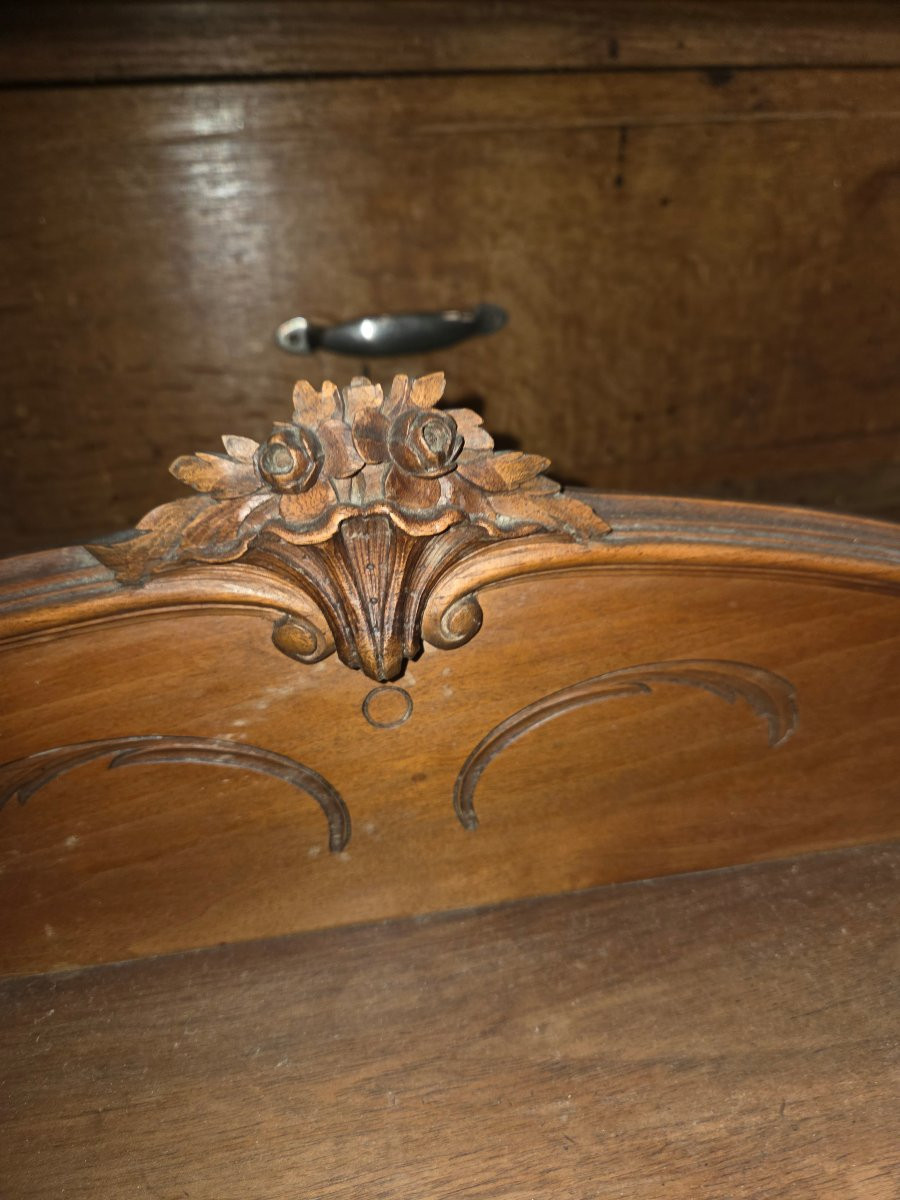 Small Louis XV Style Walnut Desk From 1900/1920-photo-4