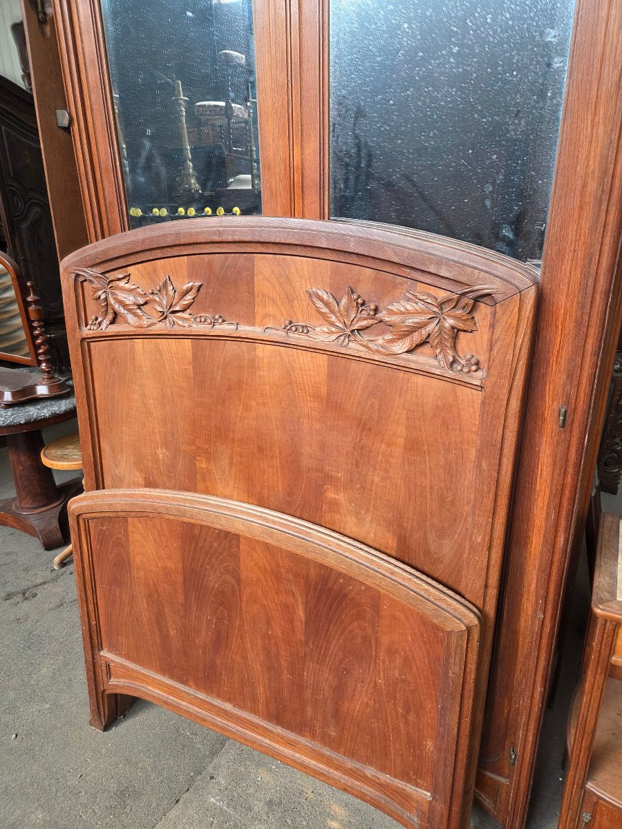 Art Nouveau Oak And Fruitwood Bedroom 1900/1910-photo-3