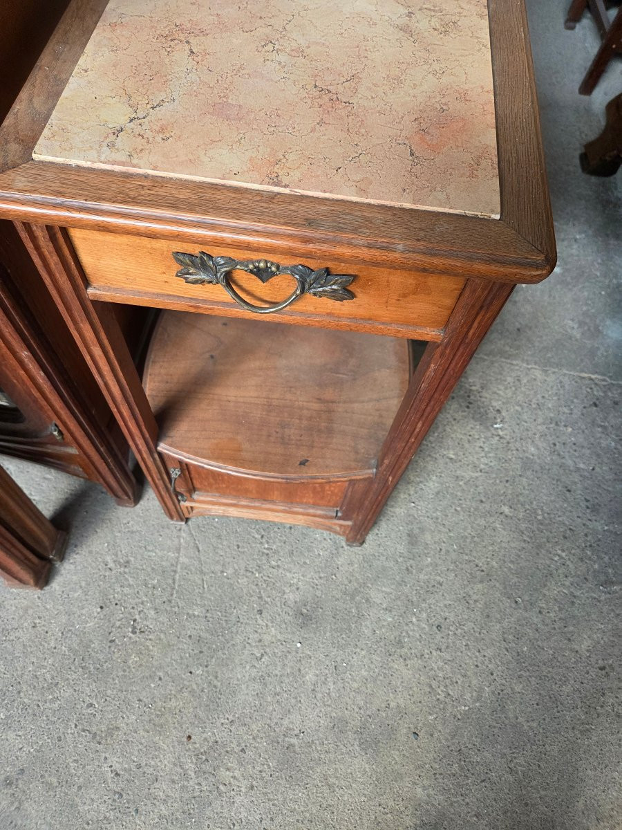 Art Nouveau Oak And Fruitwood Bedroom 1900/1910-photo-5