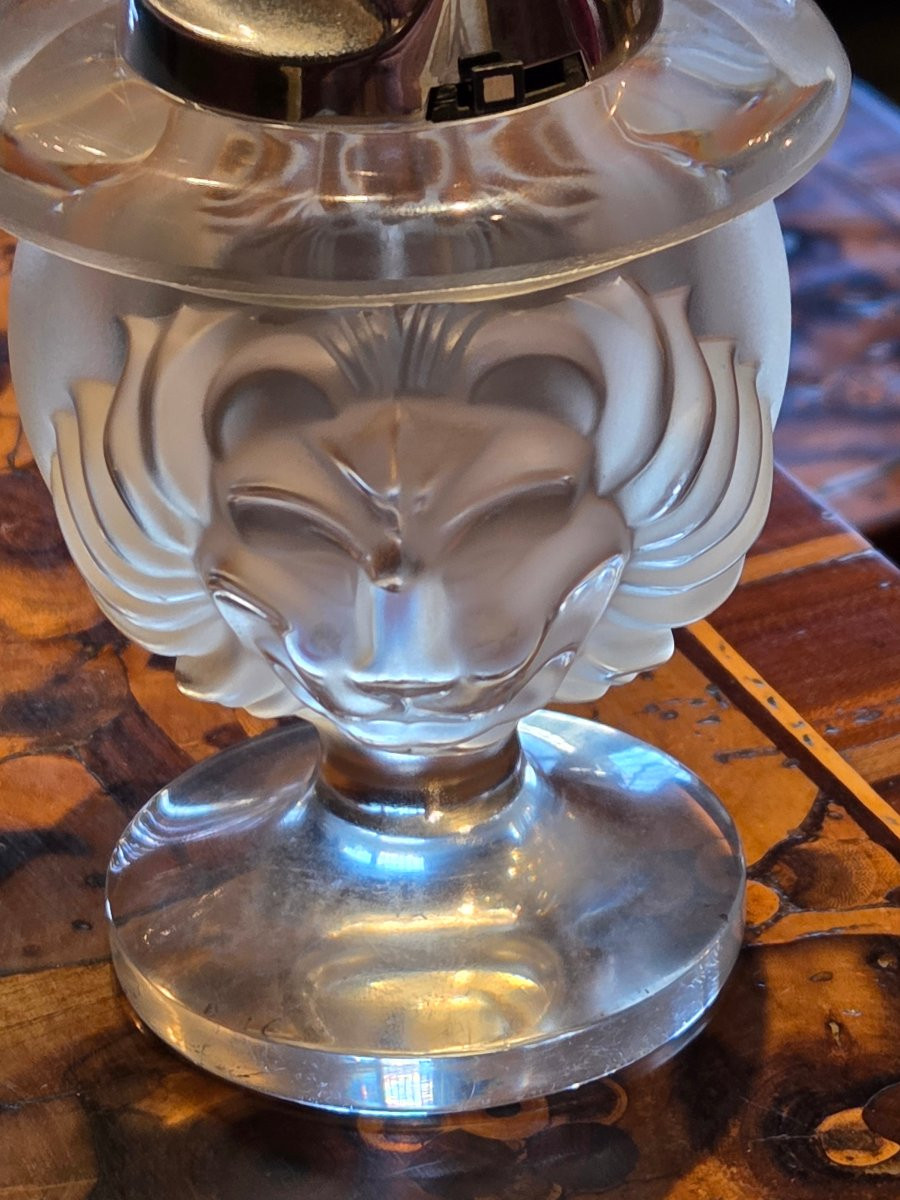 工芸品 VINTAGE LALIQUE Proantic: Briquet Ten Cristal êtes De Lion By Lalique From The 70's