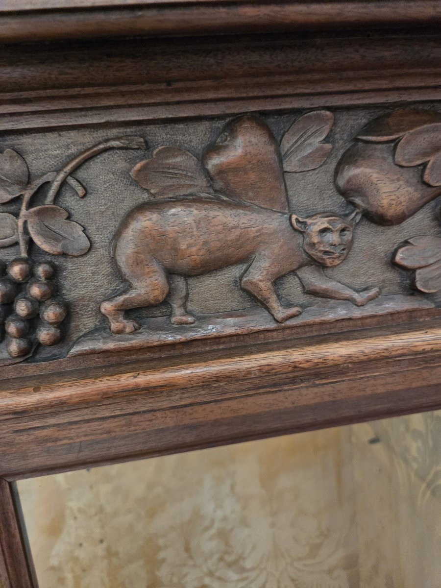 Richly Carved Renaissance Walnut Display Case Late 19th Early 20th Century-photo-6
