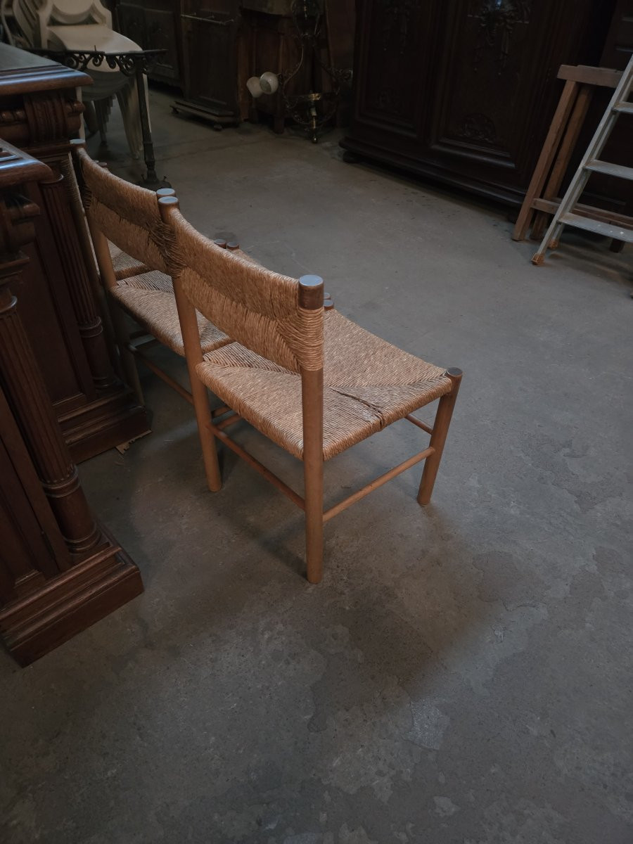 Suite de 6 chaises Dordogne de Charlotte Perriand  acheté en 1968-photo-7