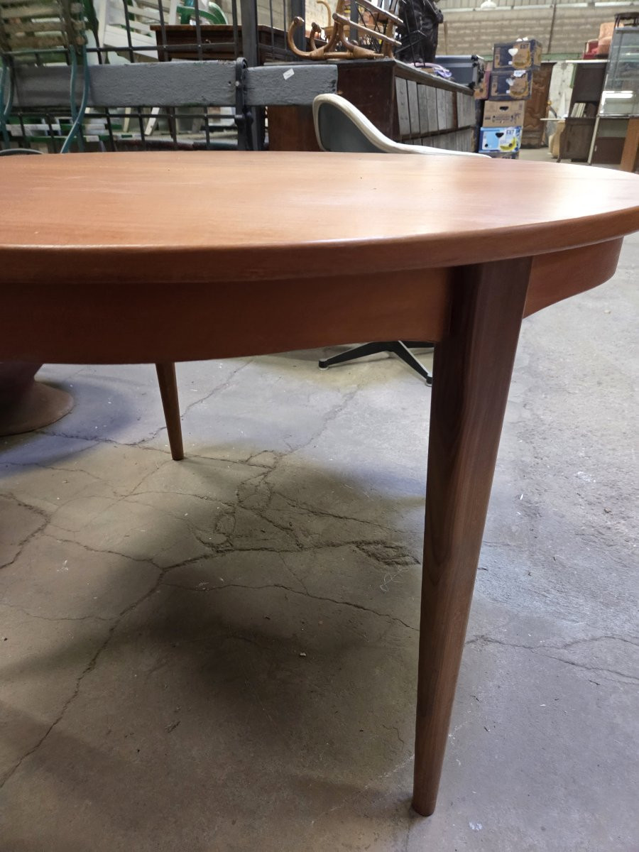 Scandinavian Teak Dining Table From The Late 60s-photo-2