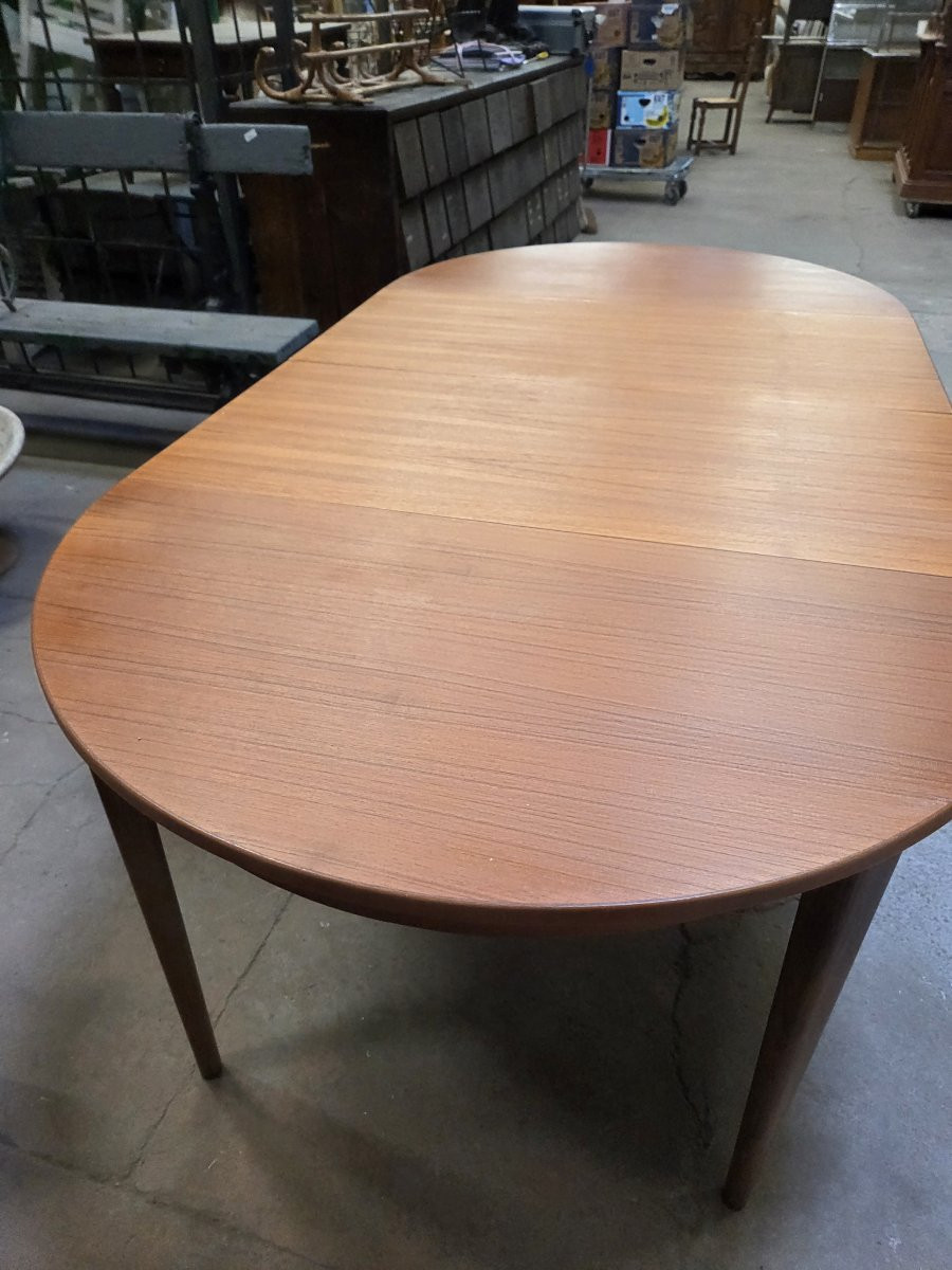 Scandinavian Teak Dining Table From The Late 60s-photo-4