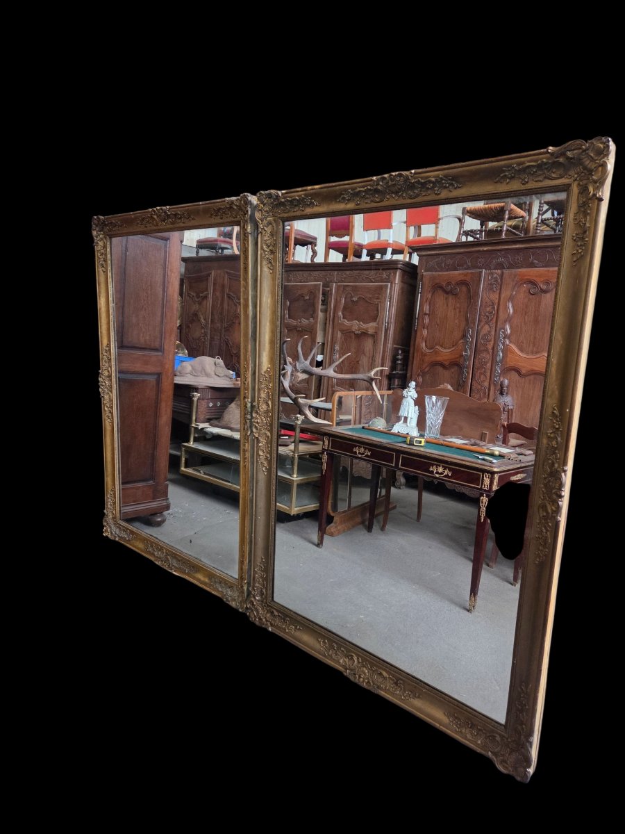 Pair Of Napoleon III Mirrors Can Be Set Horizontally Or Vertically-photo-3