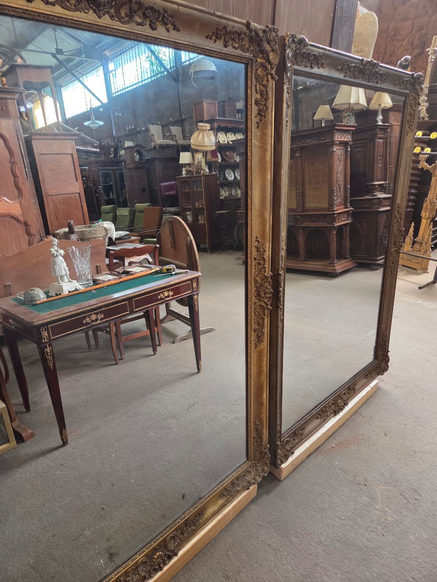 Pair Of Napoleon III Mirrors Can Be Set Horizontally Or Vertically-photo-4