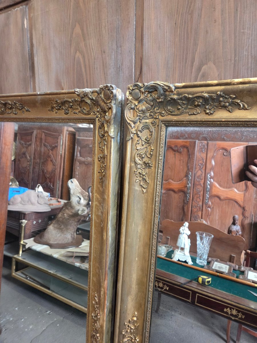 Pair Of Napoleon III Mirrors Can Be Set Horizontally Or Vertically-photo-6