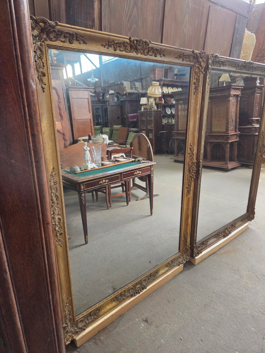Pair Of Napoleon III Mirrors Can Be Set Horizontally Or Vertically-photo-8