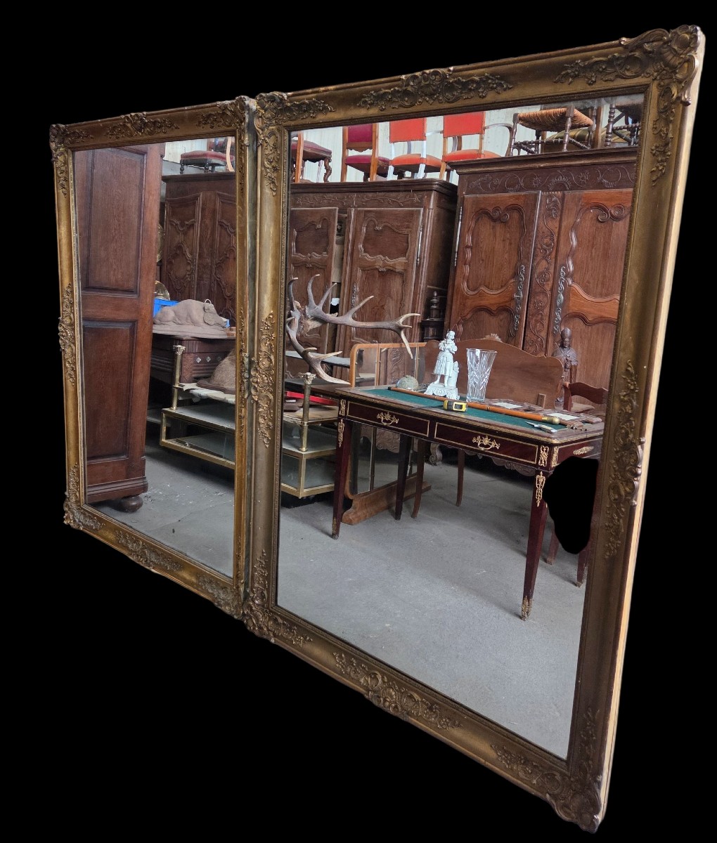 Pair Of Napoleon III Mirrors Can Be Set Horizontally Or Vertically