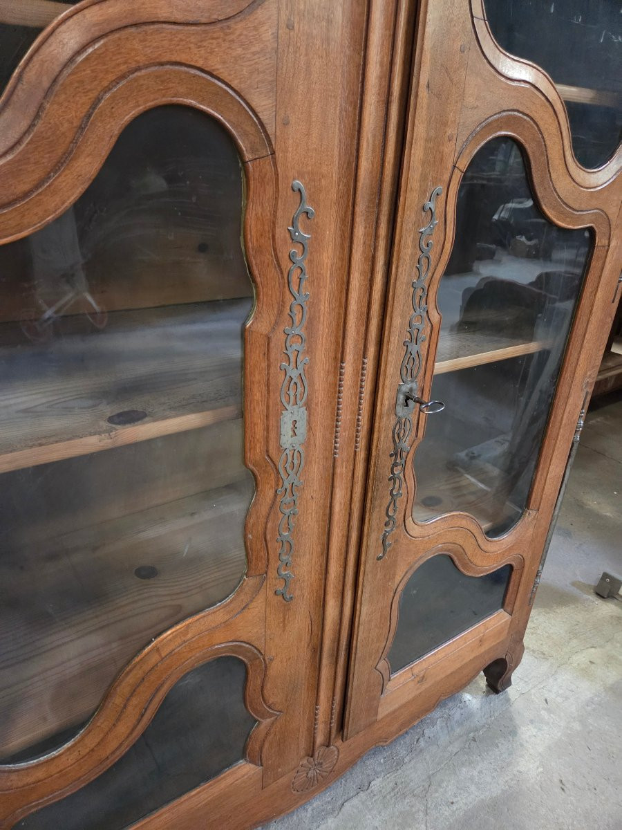 Vosgian Oak Armoire From The 1st Part Of The 19th Century Converted Into A Bookcase-photo-6