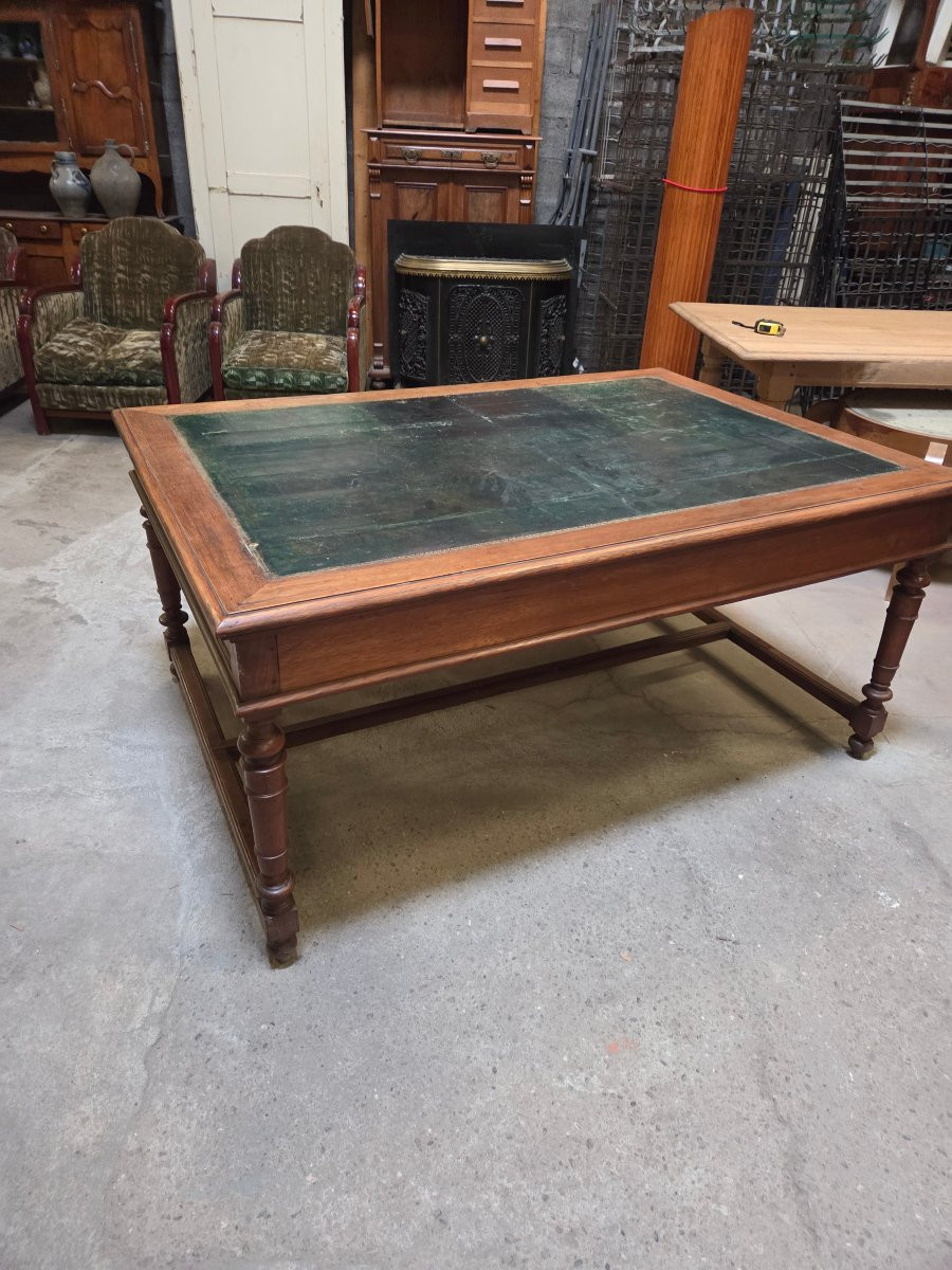 Grand bureau debut 1900 en chene-photo-6
