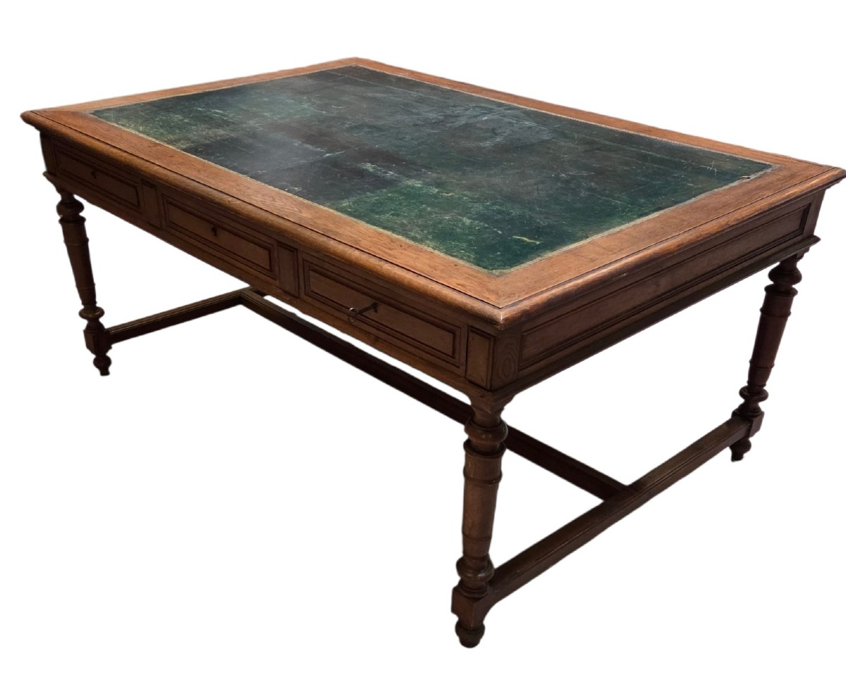 Grand bureau debut 1900 en chene