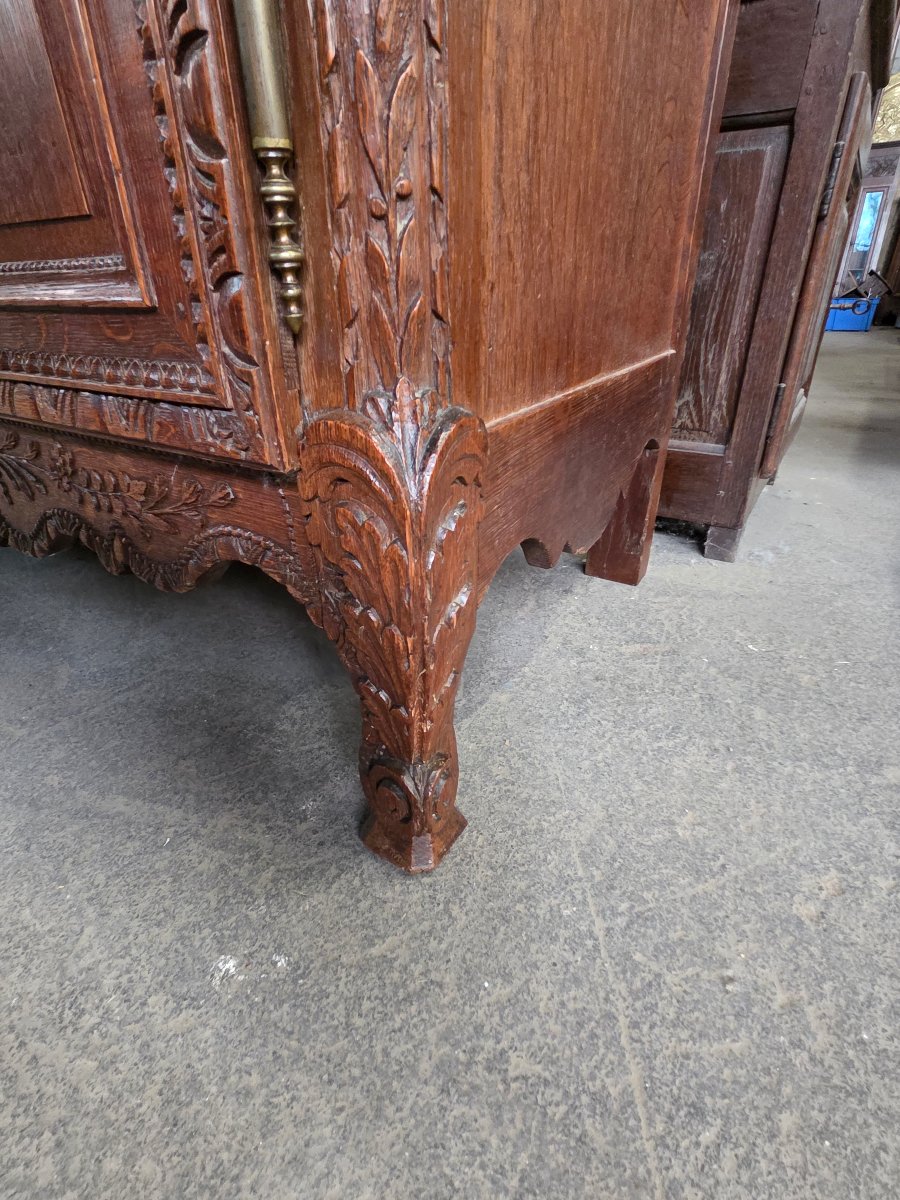 Very Richly Carved Normandy Armoire Dated 1840 Measuring 246cm-photo-1