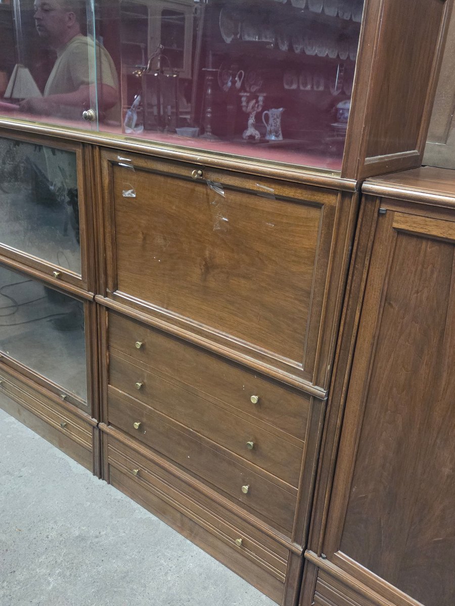 M.d. Modular Furniture Set In Walnut -photo-3
