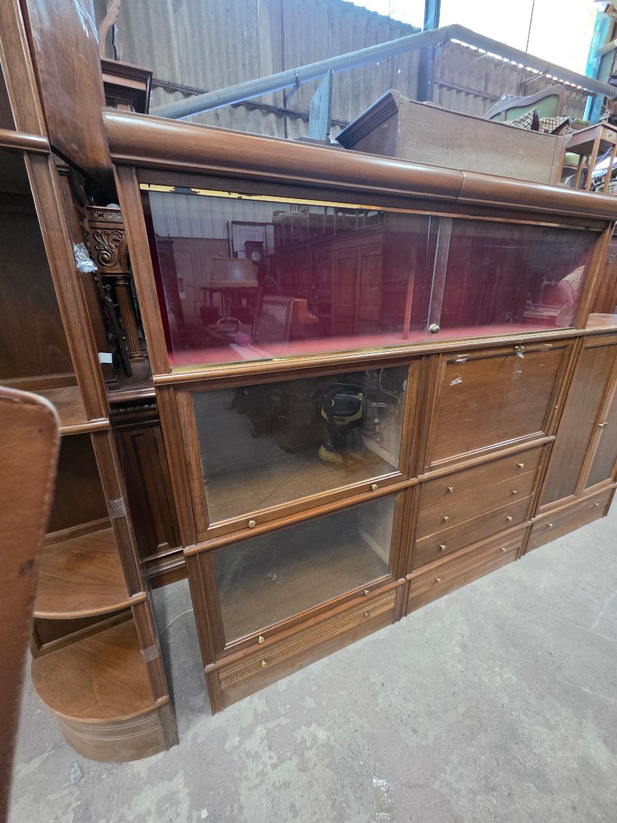 M.d. Modular Furniture Set In Walnut -photo-2