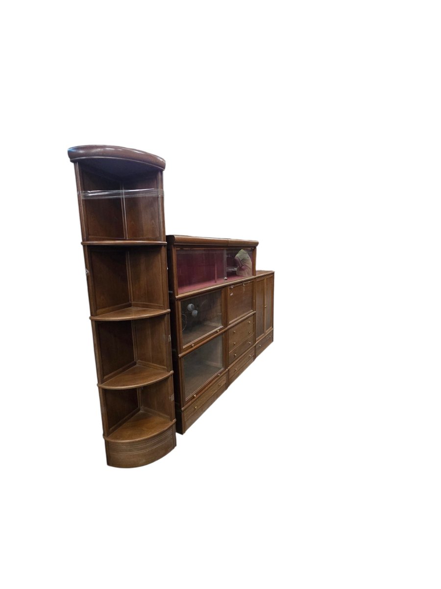 M.d. Modular Furniture Set In Walnut 
