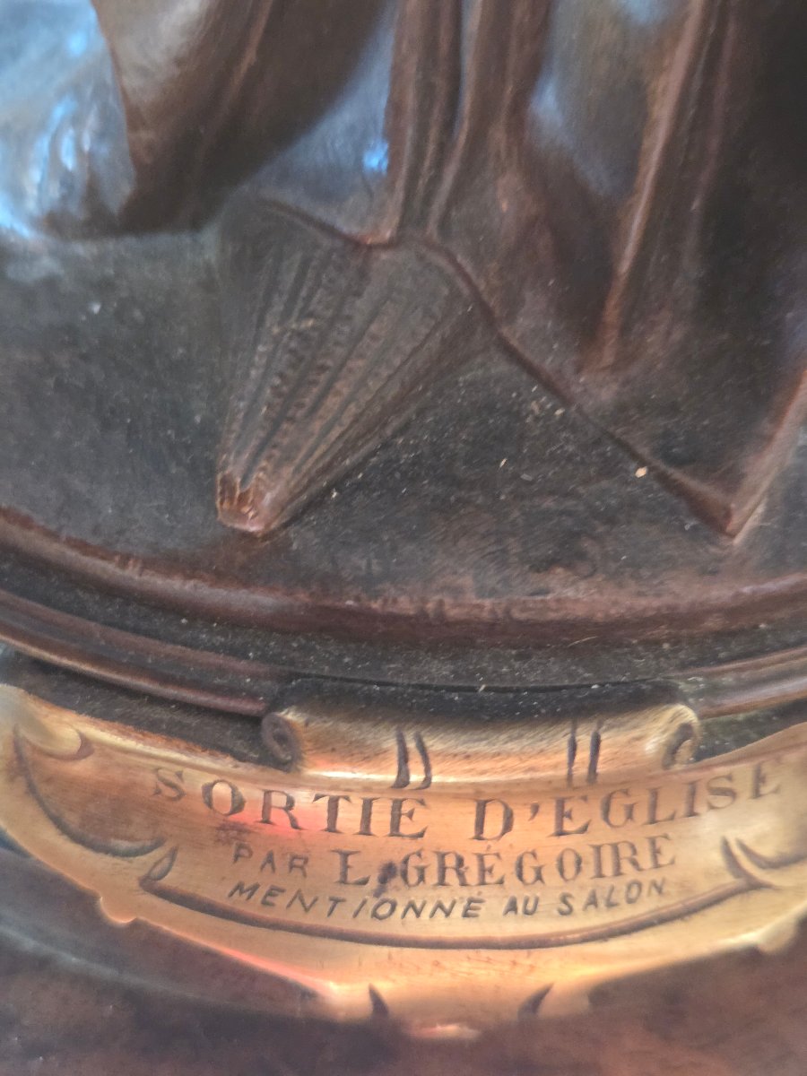 Bronze de Jean Louis Grégoire  La Lisseuse-photo-2