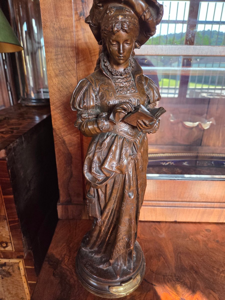 Bronze de Jean Louis Grégoire  La Lisseuse-photo-3