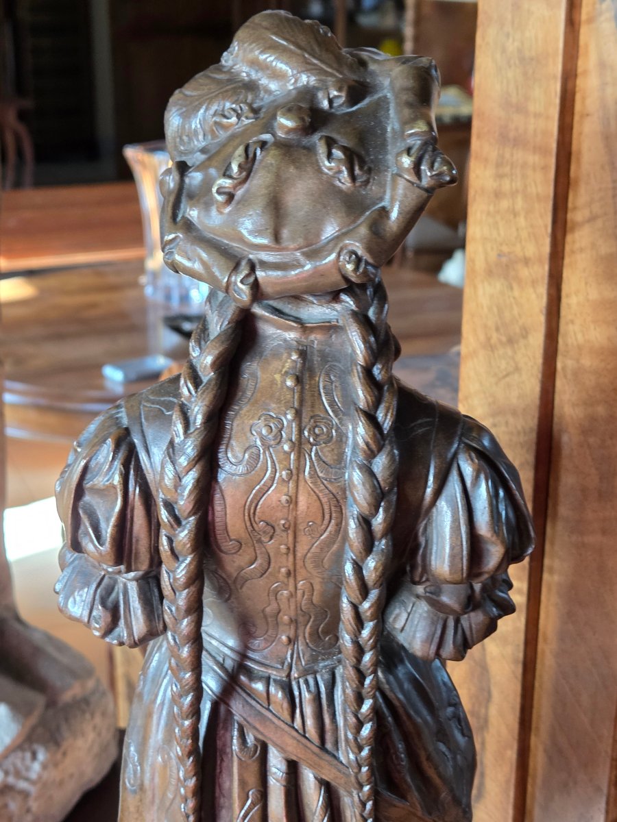 Bronze de Jean Louis Grégoire  La Lisseuse-photo-2