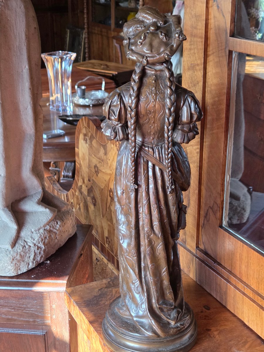 Bronze de Jean Louis Grégoire  La Lisseuse-photo-3