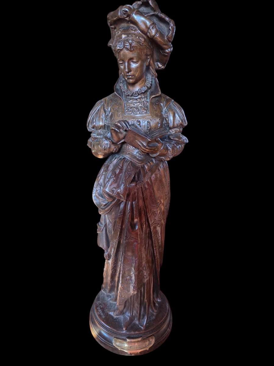 Bronze de Jean Louis Grégoire  La Lisseuse