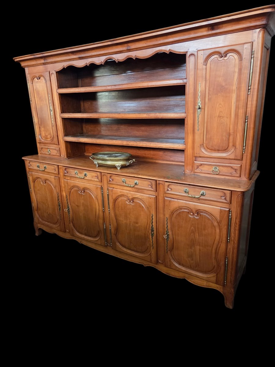 Buffet vaisselier louis XV 19eme en merisier  francontois 