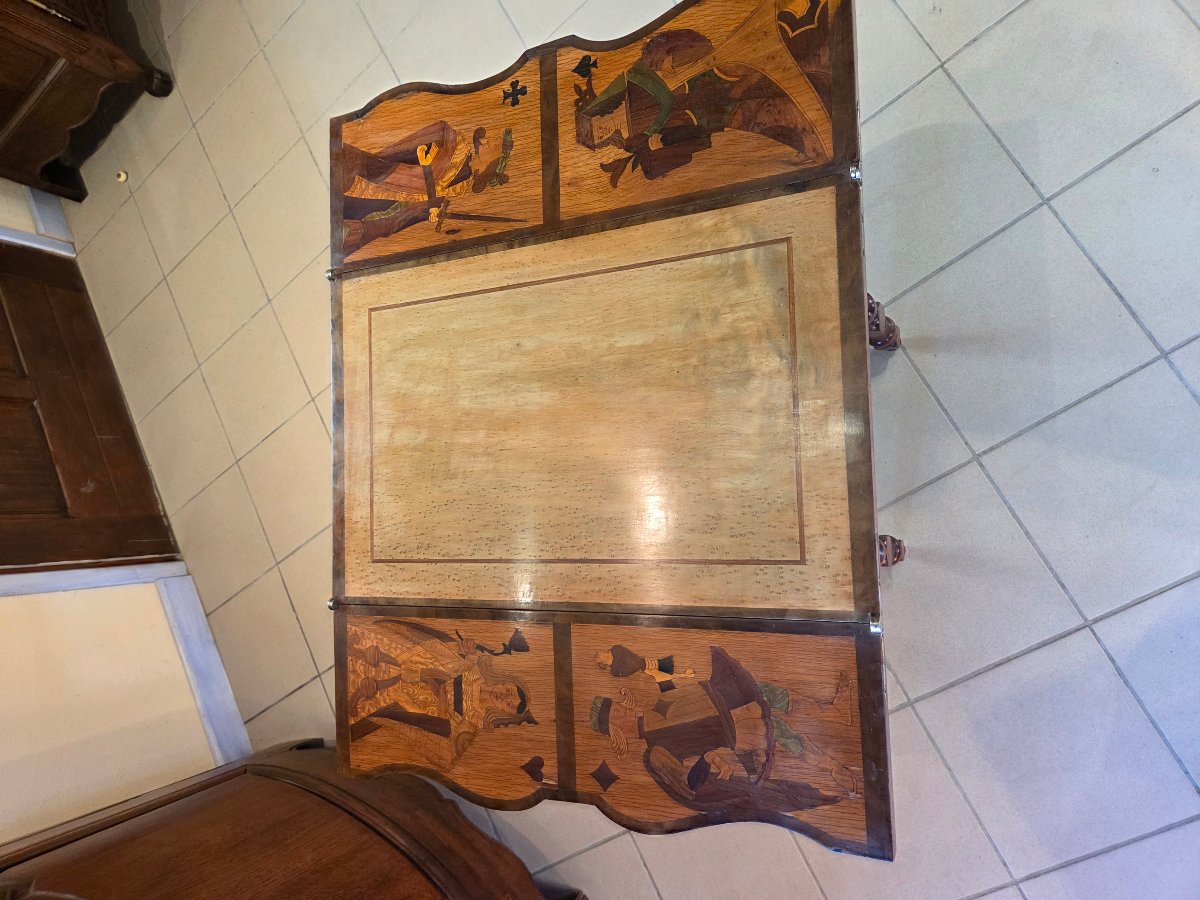 Folding Game Table By Emile Gallé, Before 1904-photo-3