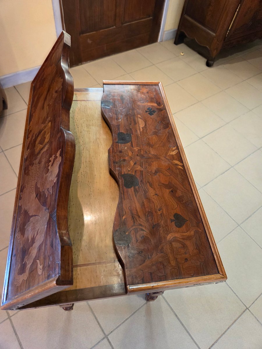 Folding Game Table By Emile Gallé, Before 1904-photo-5