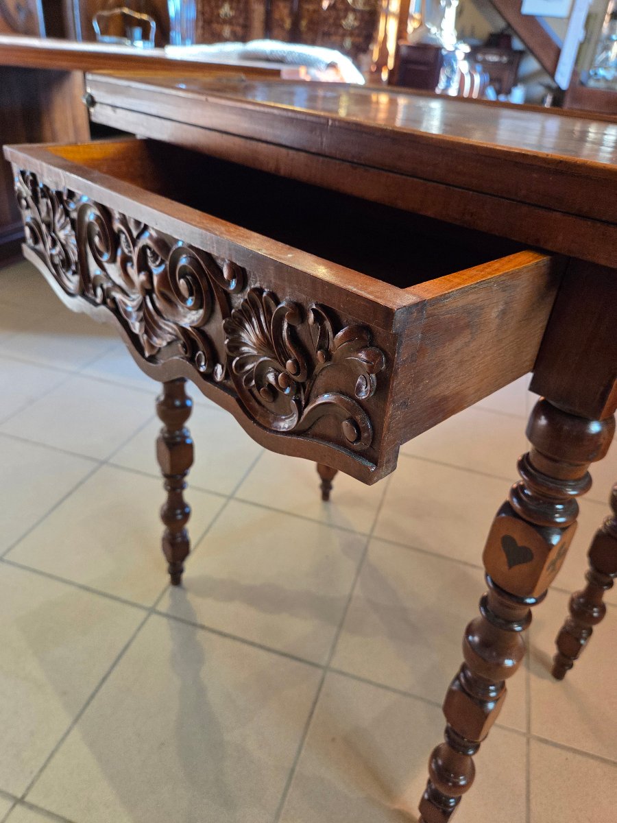 Folding Game Table By Emile Gallé, Before 1904-photo-6