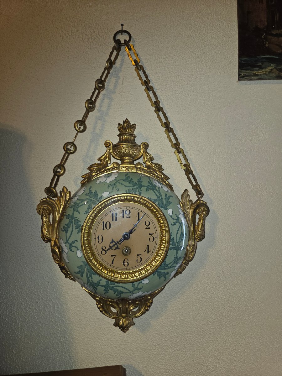 Cartel d'applique dite horloge boulangère de la fin du 19eme -photo-2