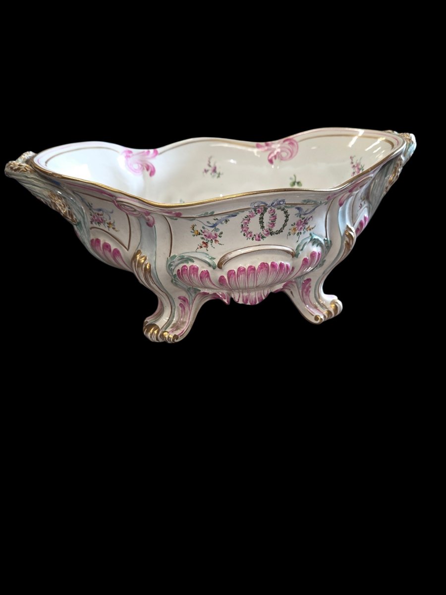 Jardiniere en Lunéville Keller et Guerin décorée par Louis Majorelle vers 1870