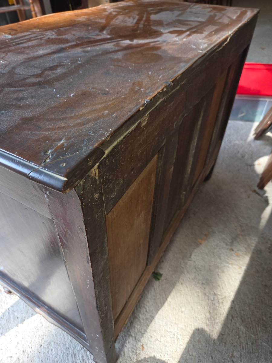 A Chest Of Drawers Known As A “double Crossbow” Chest, Made Of Walnut, Provence, Rhône Valley-photo-4