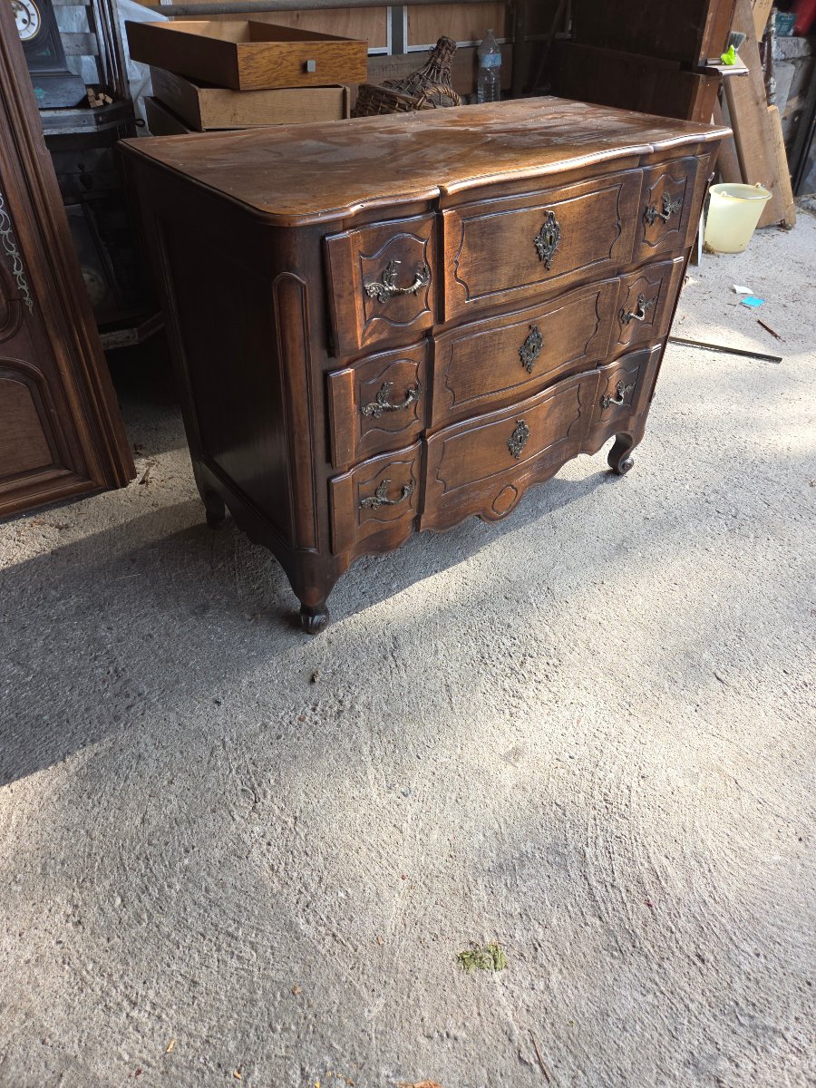 A Chest Of Drawers Known As A “double Crossbow” Chest, Made Of Walnut, Provence, Rhône Valley-photo-7