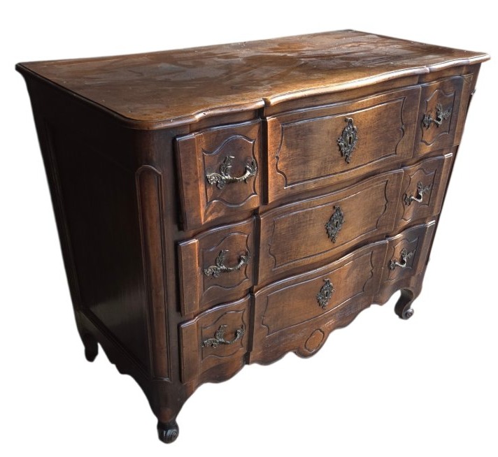 A Chest Of Drawers Known As A “double Crossbow” Chest, Made Of Walnut, Provence, Rhône Valley