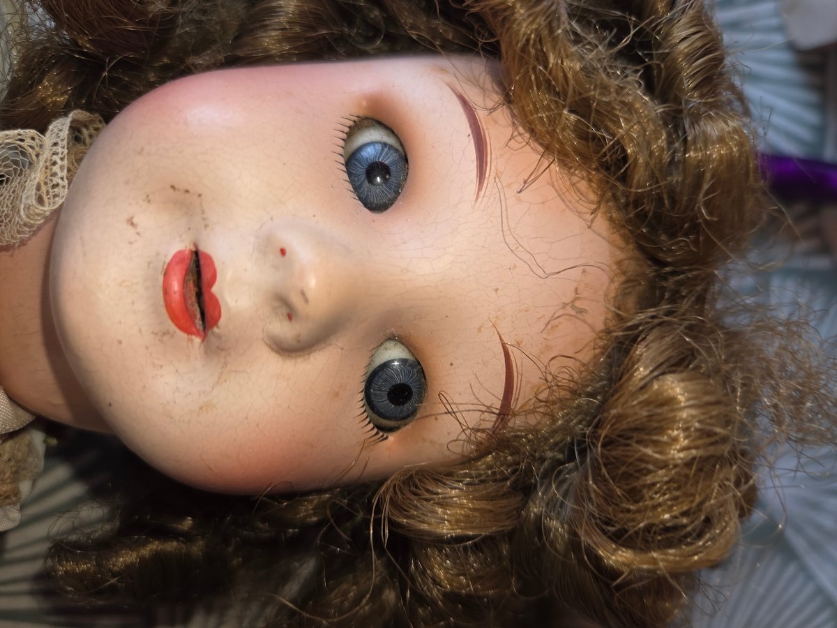 Poupée en porcelaine Unis France  modèle 301 taille 6 des années 30/30-photo-3