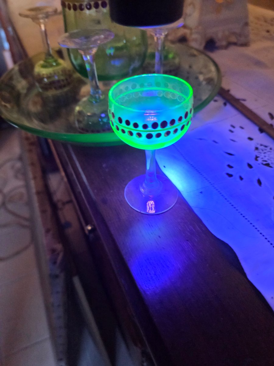 Service a liqueur ( en ouraline) fabrication Portion des annees 20/30-photo-4