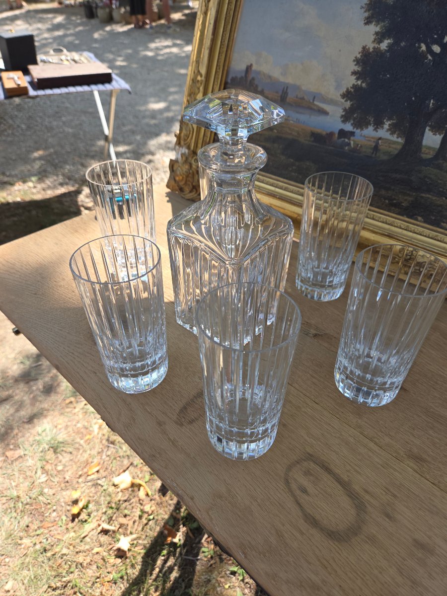 Service a whisky en cristal de Baccarat modèle Harmonie -photo-2
